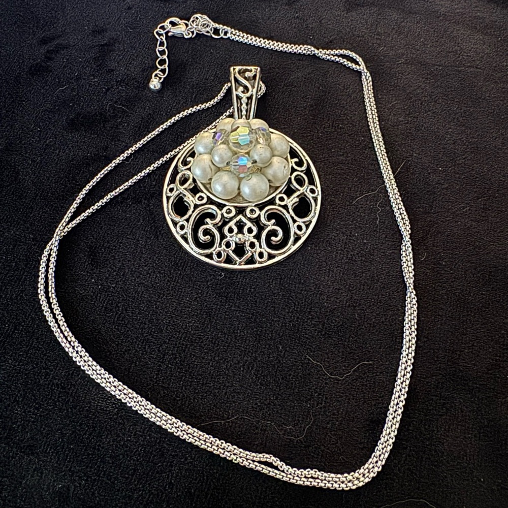 Custom-made necklace using vintage made in Japan earring